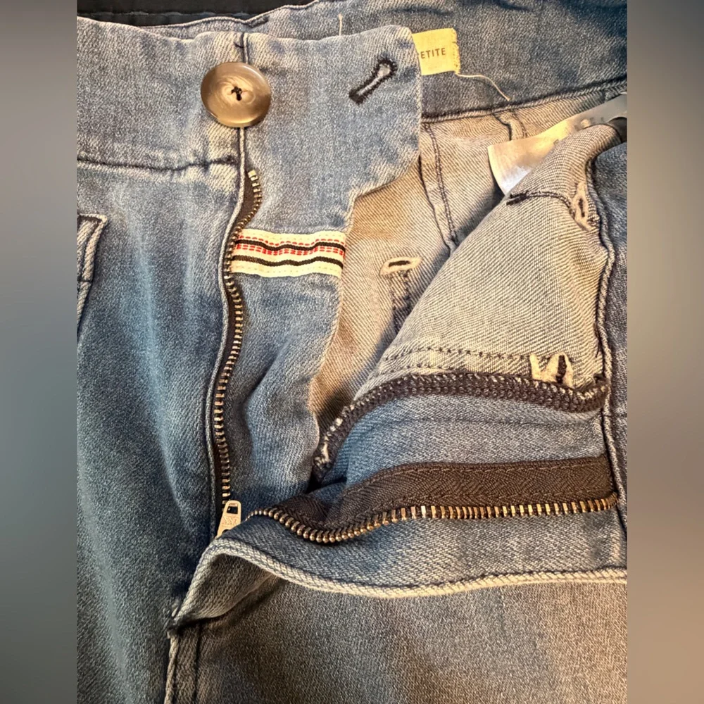 Anthropologie Pilcro and the Letterpress Light Blue Cropped Wide-Leg Jeans, 27P - Picture 4 of 8